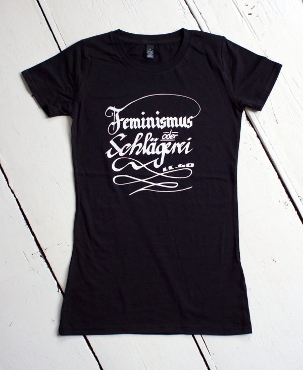 "Feminismus oder Schlägerei" – Shirt – Bild 2